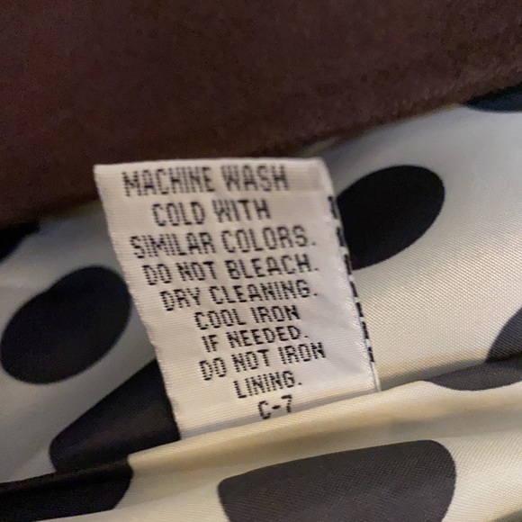 Wool Pea Coat with Polka Dog Lining - Picture 10 of 10